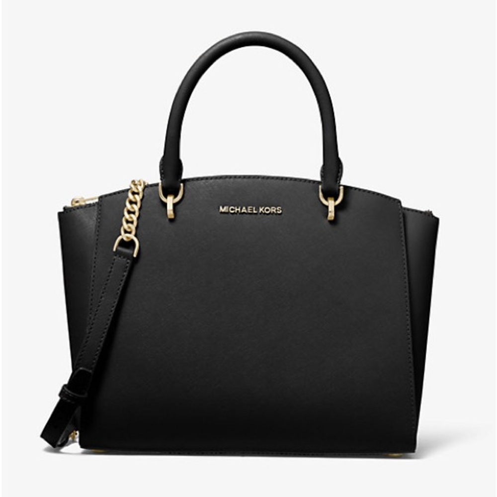 Michael Kors Black Purse, Large Handbag